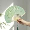 New Chinese Style Folding Fan Vintage Handheld Fan Creative Shell Shape Fan  Photography