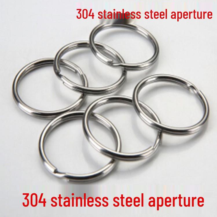 Edelstahl Metall Schlüsselanhänger Zubehör - 304 Schlüsselring