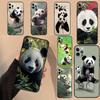 Panda Animal Cute Bear Phone Case For iPhone 17 Air 16 14 13 11 15 Pro Max Mini 15 16 Plus 16e Protective Cover