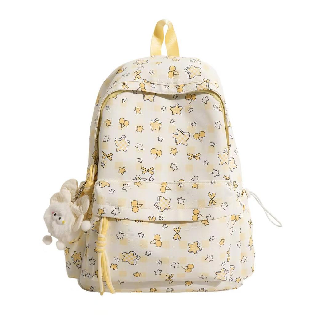Schoolbag Wholesale Schoolbag Female Ins Wind Cute Girl Junior High School Student Literary Small Fresh Floral Backpack Backpack