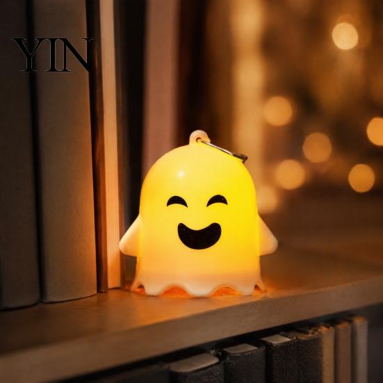 Spooky Night Lights for Kids Halloween Ghost Light, Cute LED Small Lighted Battery Operated Party Props Hanging Ornament Indoor Home Decor Lightweight