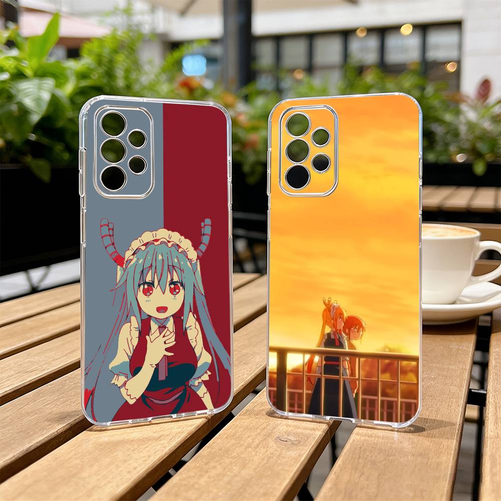 D-Dragon Maid Tohru Ilulu Phone Case For Samsung S25,S24,S21,S22,S23,S30,Ultra,S20,Plus,Fe Transparent Cover