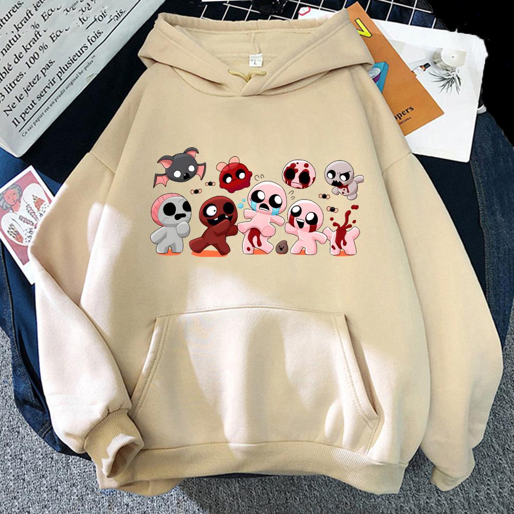 The Binding of Isaac Cartoon Hoodies Anime Clothes Cute Men/women Cartoon Sweatshirts Autumn Winter Fleece Warm Pullovers