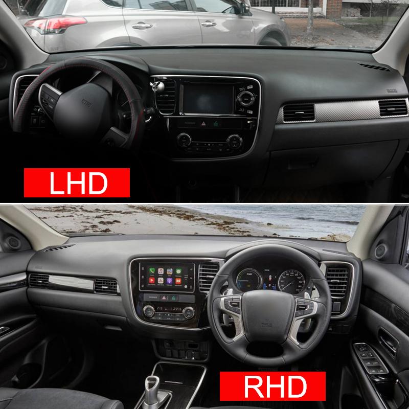 Prístrojová doska auta Vyhnite sa svetelnej podložke Prístrojová plošina Kryt stola Koberce pre Mitsubishi Outlander 3 2013-2018 2019 2020 2021