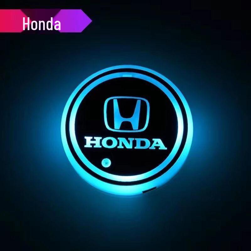 LED Ambiente Getränkehalterbeleuchtung, Siebenfarbige Optionen für das Honda Interieur