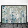 Abstract Tree Wall Art Canvas Painting Forest Posters and Prints Wall Pictures for Living Room Home Decor
