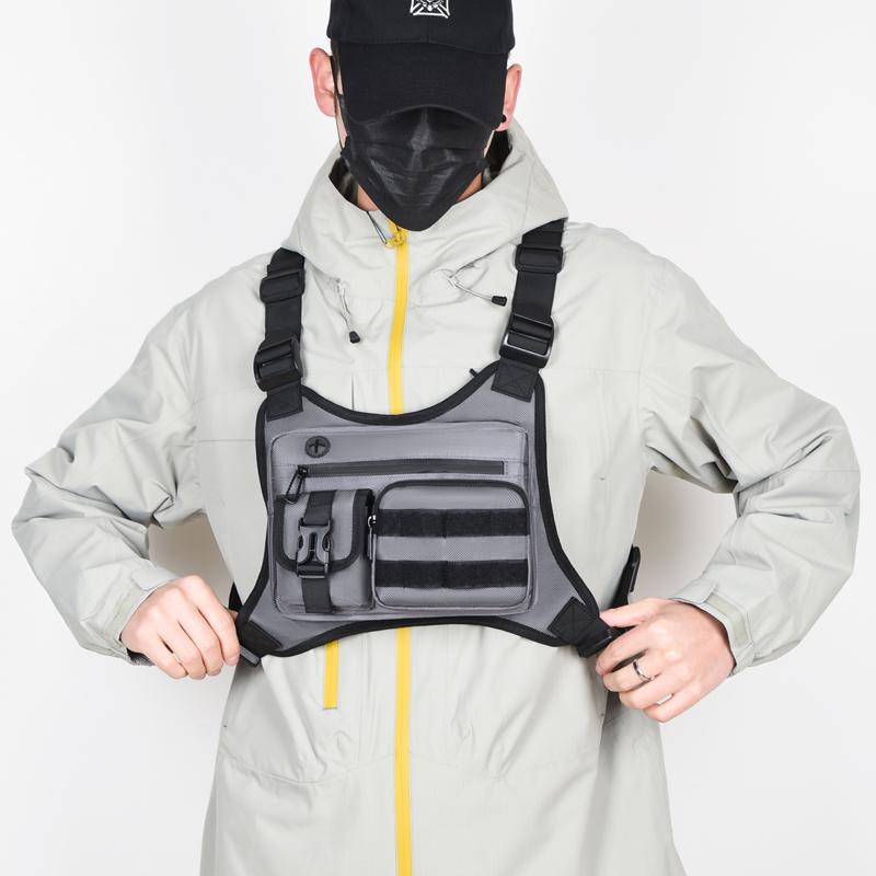 Taktische Frontbrusttasche für Herren – Sichere Diebstahlschutz-Westentasche, ideal für Radfahren, Laufen & Pendeln