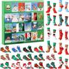 24 Pairs Christmas Sock Advent Calendar 2025 Unisex Socks 24 Days Countdown Gift for Adults Xmas Party Favor New Year Gift