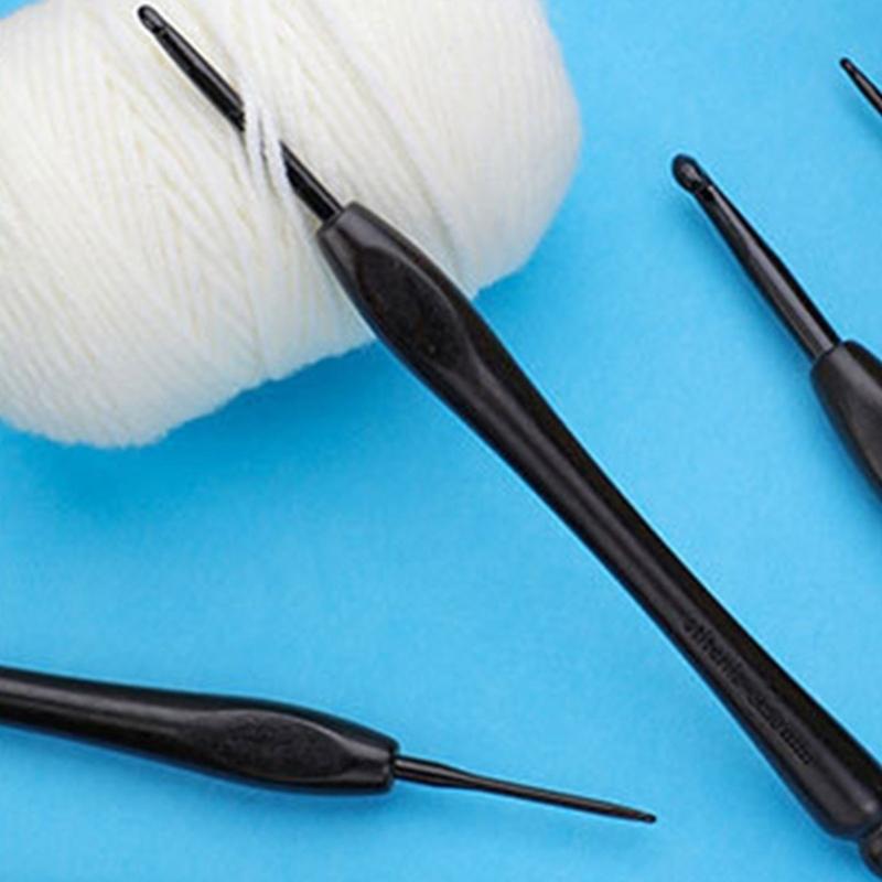 Q1JB 20 Pcs 2.0-7.0mm Crochet Needle Knitting Needle Crochet Hook Crochet Accessories