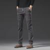 Spring Collection: Men's Elastic Smoke Gray Jeans - Vintage Wash Retro Style