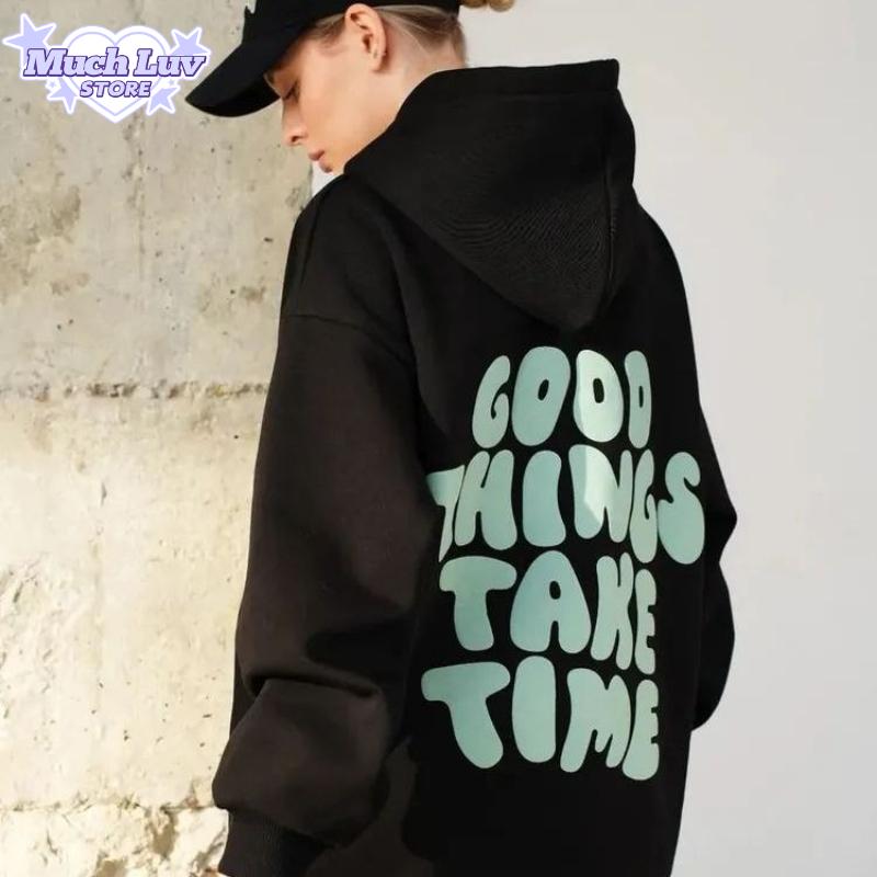 

Letter Graphic Printed Hooded Sweatshirt Autumn and Winter Fashion Casual Comfy Thick Pullovers Vintage Y2k Streetwear Hoodies 3XL