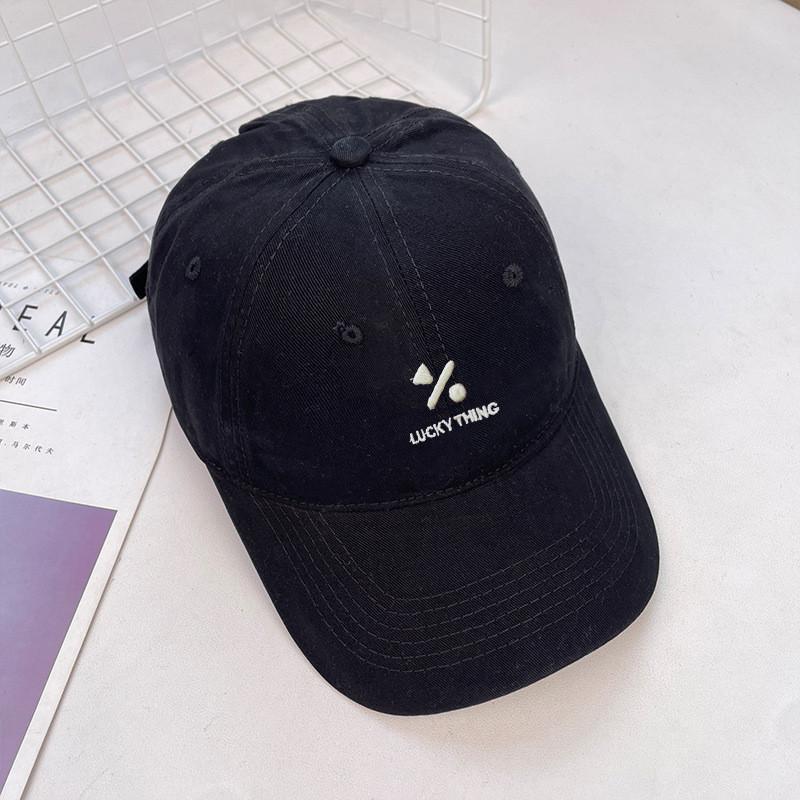 Geometric Symbols Embroidery Vintage Cotton Baseball Hats Summer Breathable