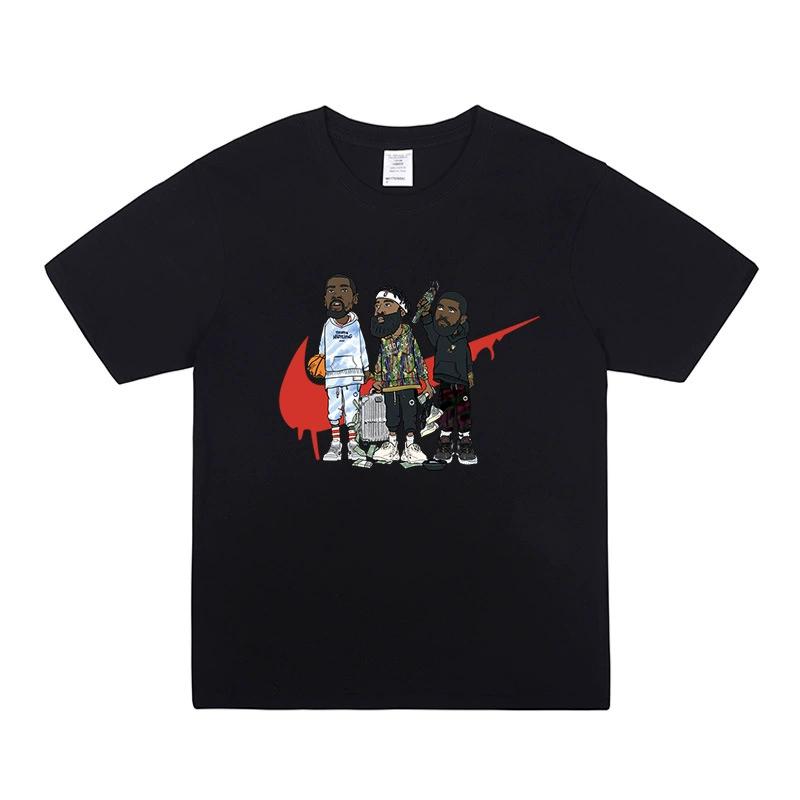 Nets Irving Durant Short Sleeved Tshirt Mens Summer Basketball Loose Oversized Training Jersey