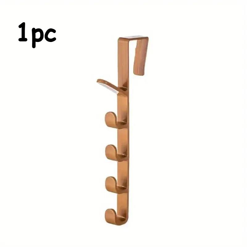 

3pcs/1pc Bedroom Door Hanger Clothes Hanging Rack Over The Door Home Storage Organization Hooks, Purse Holder For Bags Rails