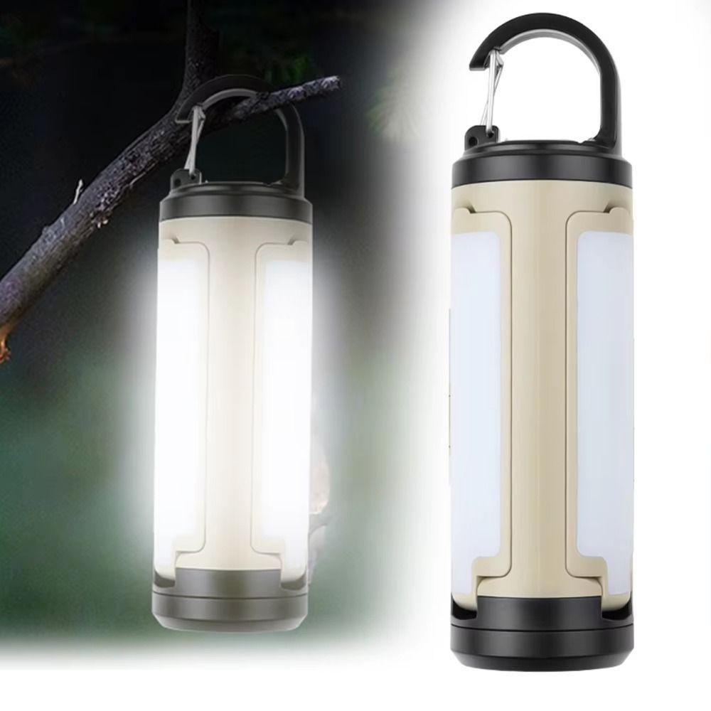 Brightness Adjustable LED Tent Light 3 Leaf Foldable Rechargeable Lantern  Outdoor Camping