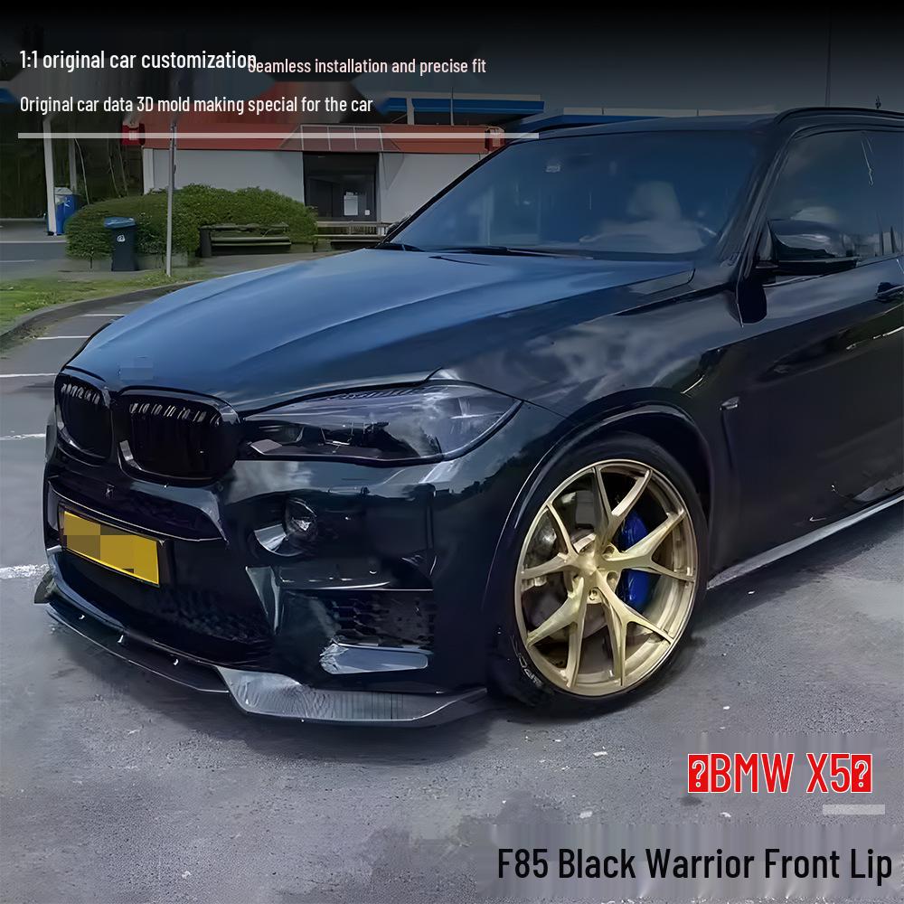 BMW X5 (14-18) F85 Black Warrior Front Lip Car Modification Part