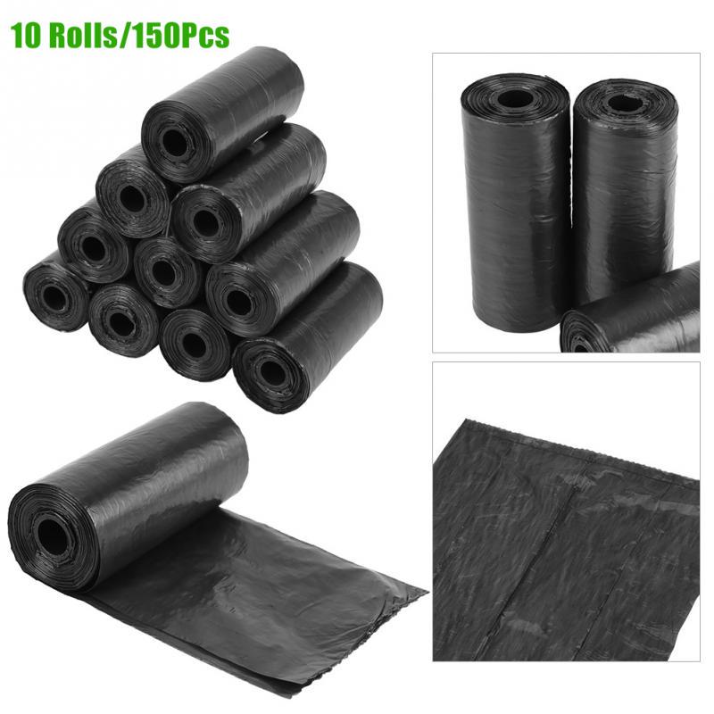 10 Rolls/150Pcs Plastic Pet Dog Waste Bags 33 * 22cm  Trash Cleaning Bag