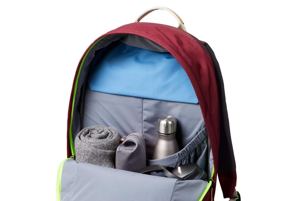 Bellroy Classic Backpack Plus (22 liters, fits a 15-inch laptop, clothes, headphones, and a notebook) - Neon Cabernet