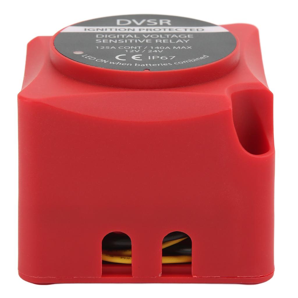 Voltage Sensitive Relay VSR Battery Isolator DC 12V/24V 140A with LED Indicator Port for ATV UTV RVs