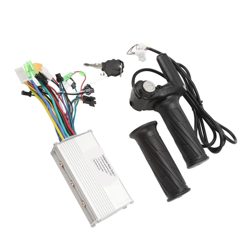 Electric Bike Controller Set 36V 48V 500W 28A Sine Wave 3 Modes Brushless Controller 805 Panel Twist Throttle Grip Bike