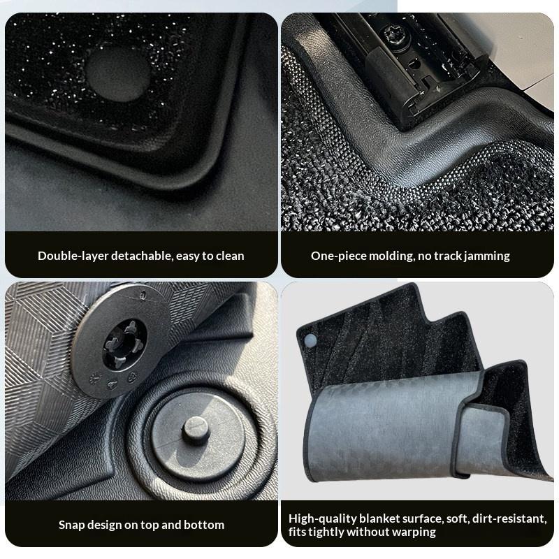 For Geely EX2 Geome Xingyuan 2024-2027 TPE Floor Mats Full Coverage Carpet Waterproof Interior Accessories