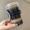 15pcs/set Braided Twisted Elastic Hair Band Cans Packaging Rubber Bands Fashion Hair Ties