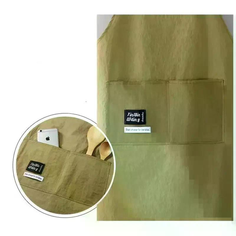 Aventais de Cozinha para Cozinhar Respiráveis Resistentes ao Desgaste Aventais de Cintura Adulto Anti-Incrustantes Macios Roupas de Trabalho para Restaurante Casa