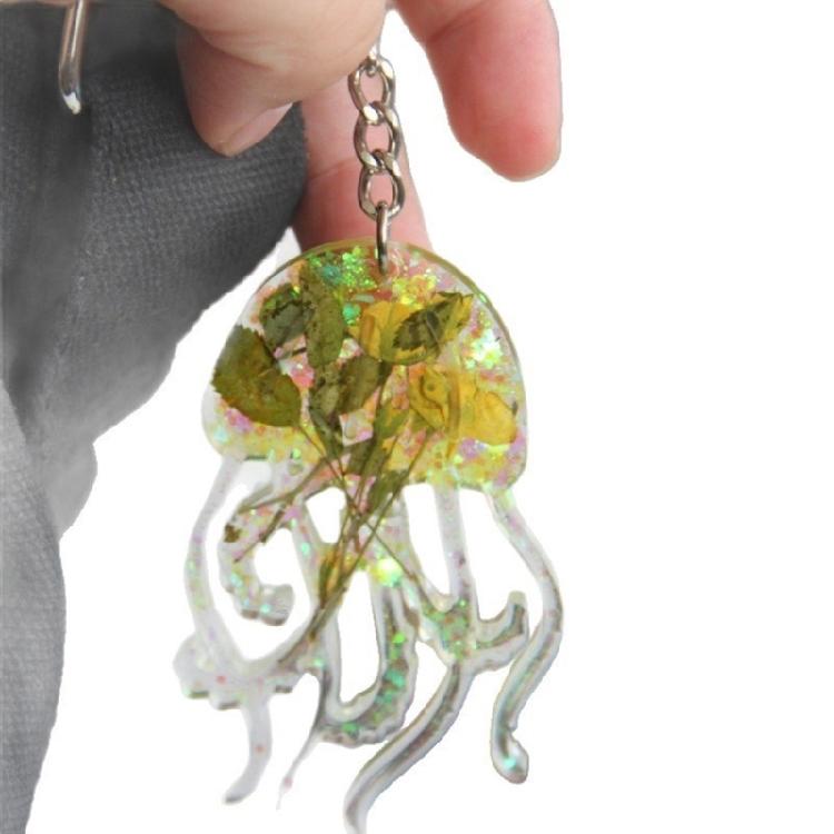 Professional Grade Silicone Jellyfish Pendant Mold For Long Lasting Use In DIY Artisanal Jewelry Production