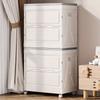 Folding Storage Box Wheel Drawer Boxes Multifunctional Large Plastic Organizer Case Modern Household Moving Bedside Cabinets