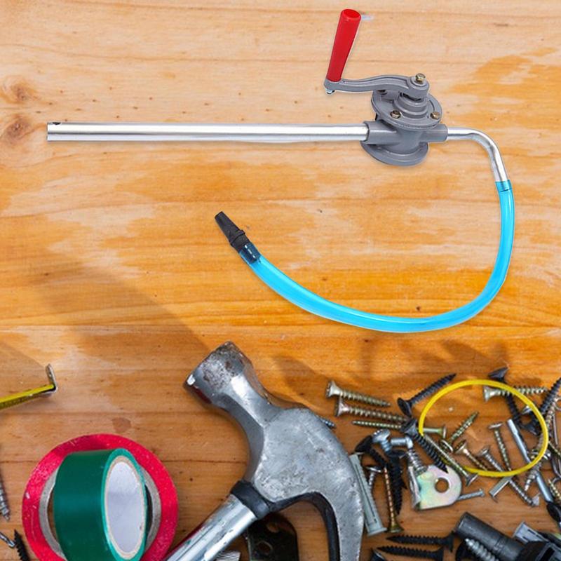 Hand Transfer Pump Small Manual Transmission Pump Aluminum Alloy Lightweight Automotive Engine Oil Extractor Hand Crank Portable