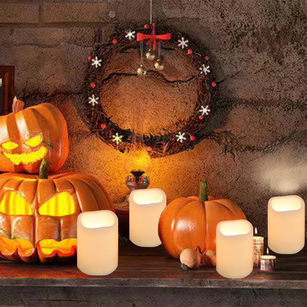 Flammenlose LED-Kerze mit Zeitschaltuhr-Fernbedienung, batteriebetrieben, Nachtlicht, Heimdekoration, Hochzeit, Raumkerzenlichter