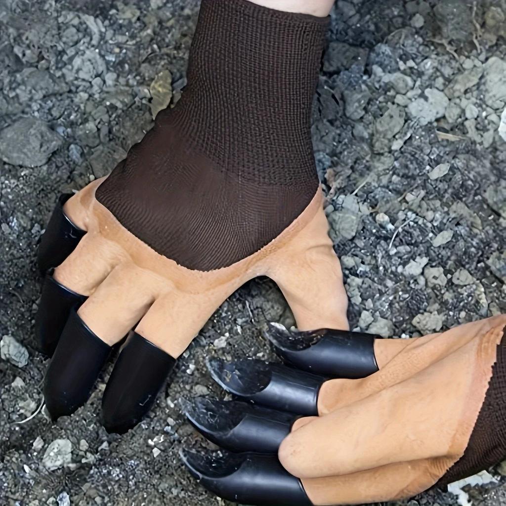 1pair-Garden Gloves With Claws - Dig, Plant, Weed,Seed Effortlesly Protect Your Fingers & Nails