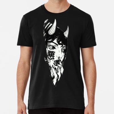 Böses Mädchen Japanischer Cyberpunk Schwarzweiß S bis 5XL Hergestellt in der AU/USA T-Shirt