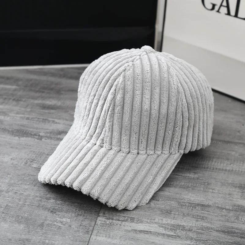 Outdoor Sports Travel Ajustable Baseball Caps Women Corduroy Baseball Cap Men Snapback Hat Winter Hats Girls