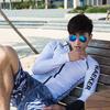 Mens Long Sleeve Zip Wetsuit UPF50 Sun Protection Rash Guard Surfing Snorkeling Diving