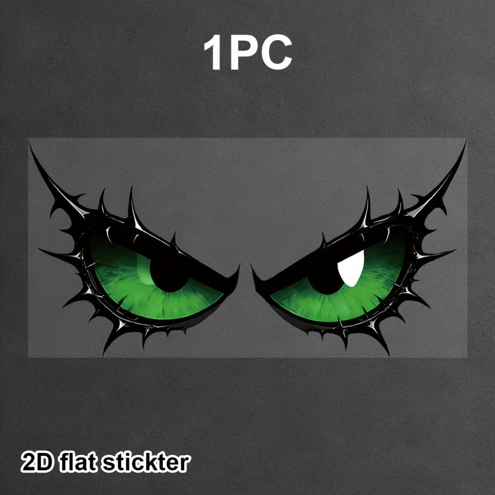 Monster Eye Irregular Sticker, Self-adhesive Vinyl Decal, DIY Ornament for Motorcycle Fuel Tank Helmet Fairing Rear Windshield