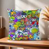 Cute Cushion Cover Comfortable Soft Pillow Case for Sofa Living Room Home Office Decor and t-Tamagotchi Protective Covers