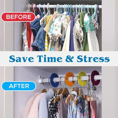 Clothing Rack Size Dividers Clothing Closet Wardrobe Dividers For Hanging Clothes Packing Baby Clothes Traveling Closets