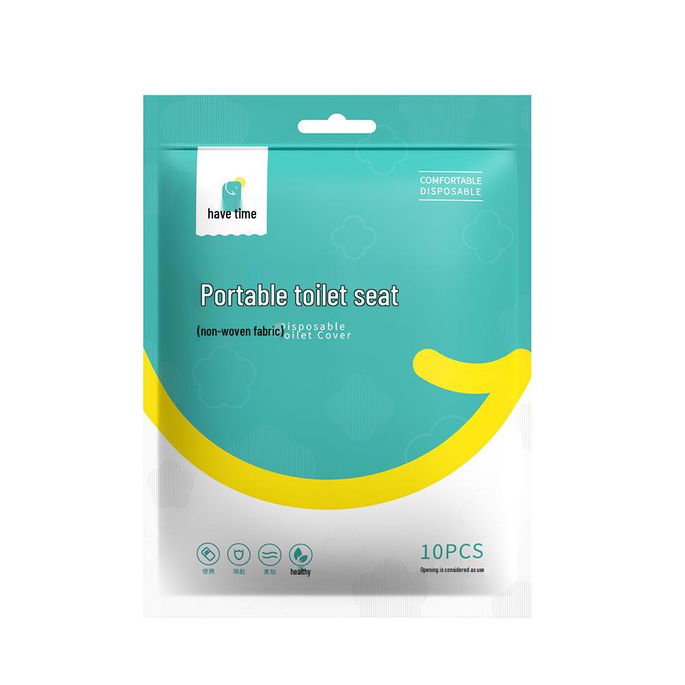 10-Pack Portable Non-Woven Disposable Travel Toilet Seat Covers
