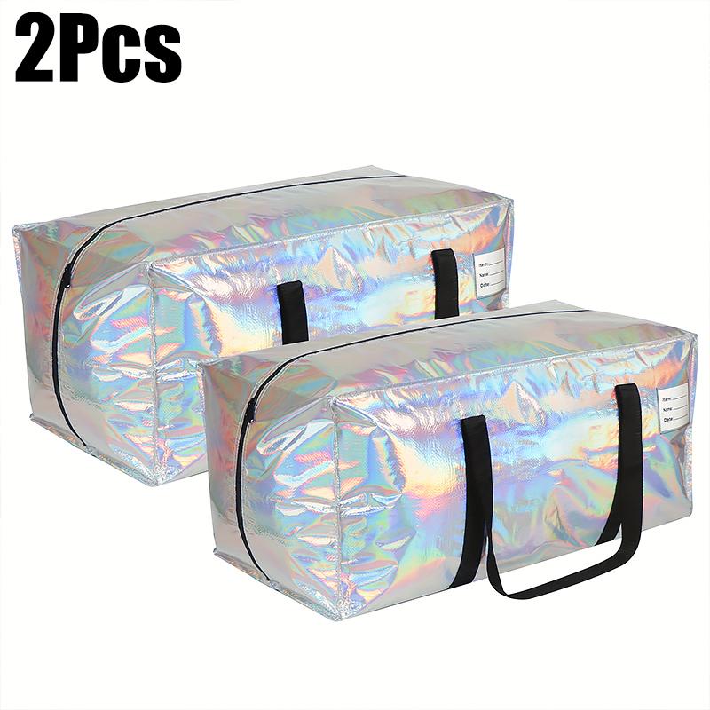 

2 шт. Ручная аккуратная Большая вместимость Многофункциональное хранение Удобный плетеный материал Дорожная сумка-тоут для хранения Перемещение на открытом воздухе