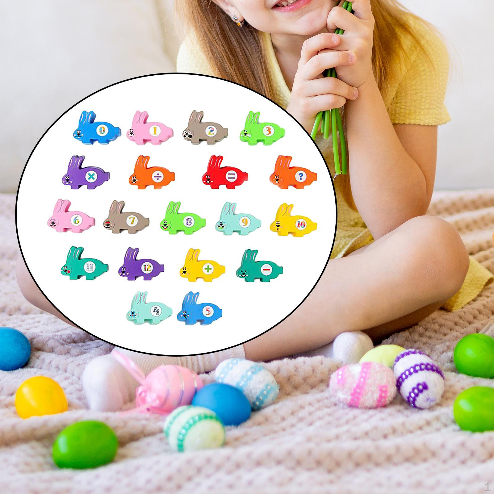 Building Blocks Stacking Toy Easter Bunny Toys Early Childhood Education Balancing