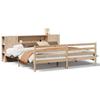 VidaXL Bookcase Bed Without Mattress 180x200 Cm Solid Pine Wood 3321858