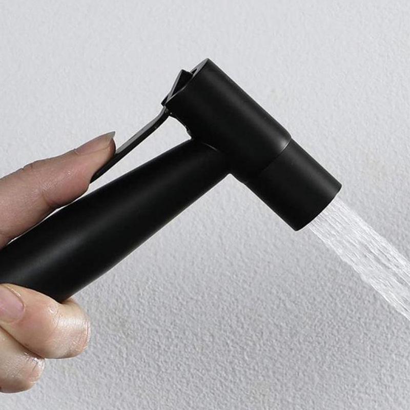 304 Stainless Steel Matte Black Bidet Spray Gun Toilet Set - Silent Companion