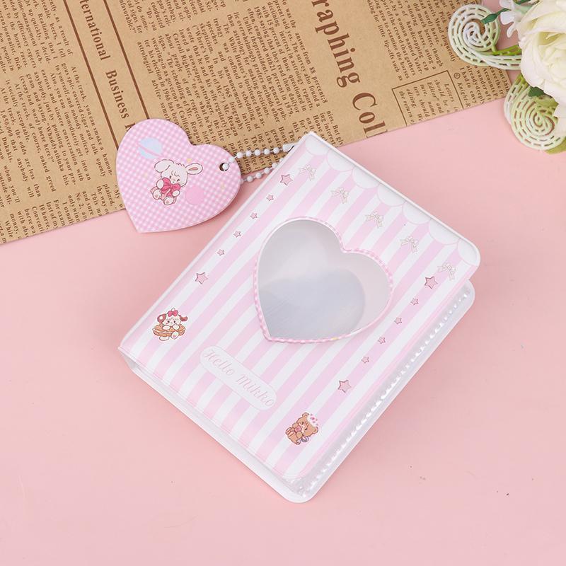 

1 шт. 3-дюймовый домашний коллекционный альбом, фотоальбом с изображением сердца любви, корейский айдол, звезда, держатель для фотокарточек