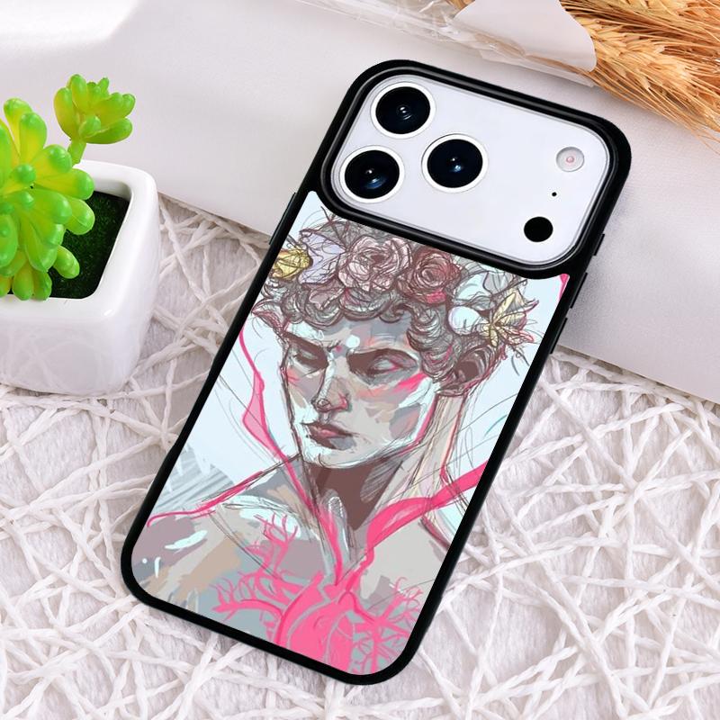Art Reference Phone Case for iPhone 17 Air 16 15 11 12 14 13 Pro Max Shockproof Cover