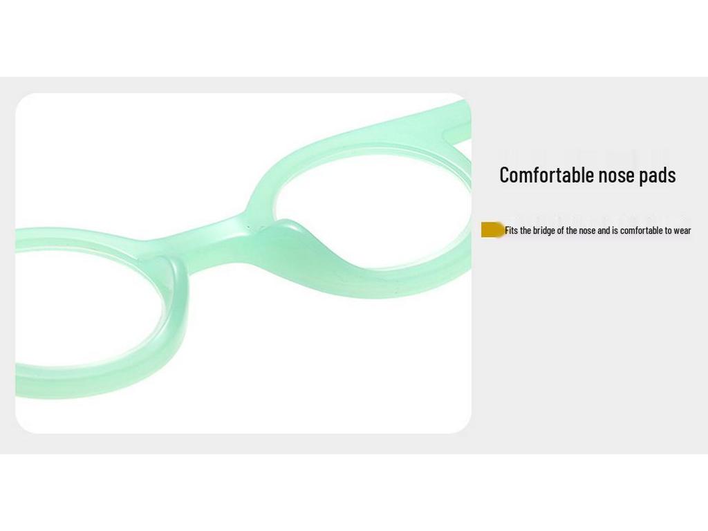 European Retro Round Frame Color-Block Reading Glasses - Stylish, Versatile, Niche Eyewear.