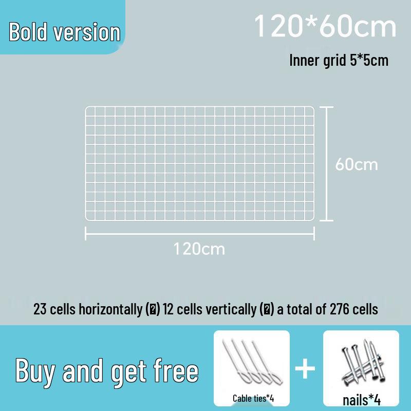 White Wire Mesh Grid Display Rack for Photos & Storage