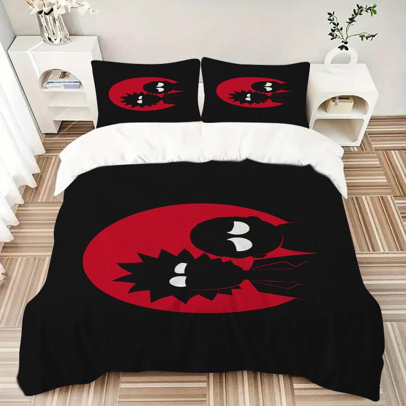 Black Symbolism Print 3Pcs Bedding Setduvet Cover With 2 Bedropillowcase Home Birthday Gift