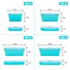 Silicone Collapsible Food Storage Containers with Lids Silicone Lunch Box Bento Box Kitchen Pantry Microwave Freezer Safe