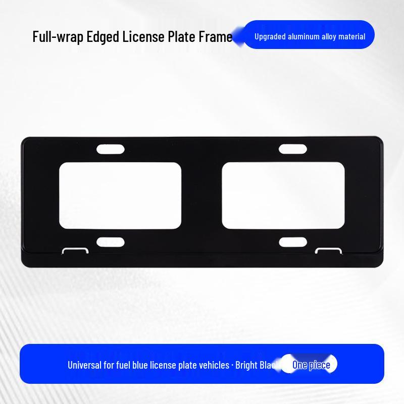 Volvo Aluminum Black License Plate Frame - Fits New Traffic Regulations